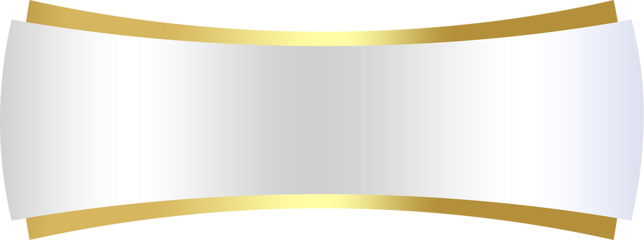 white banner curve gold